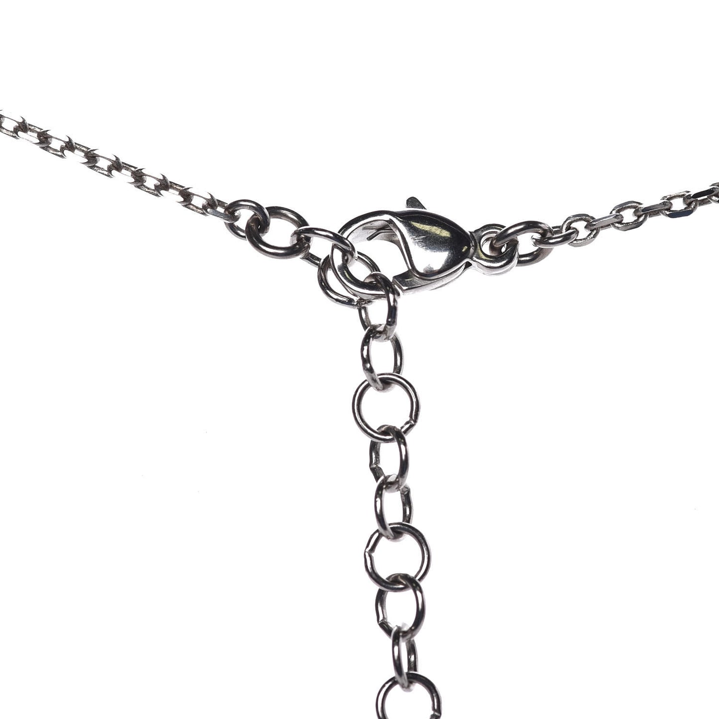 Crystal Star CC Pendant Necklace Silver
