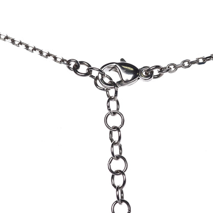 Chanel Crystal Star CC Pendant Necklace Silver 6 of 6
