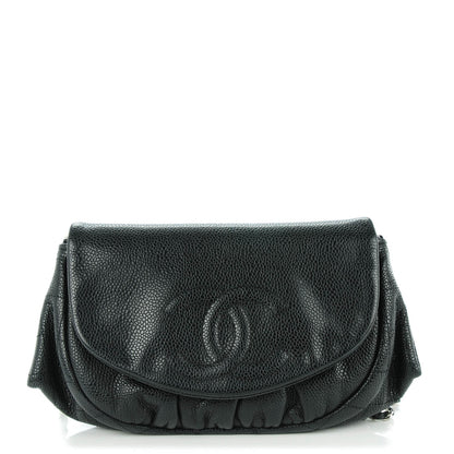 Chanel Caviar Half Moon Wallet On Chain WOC Black 1 of 7
