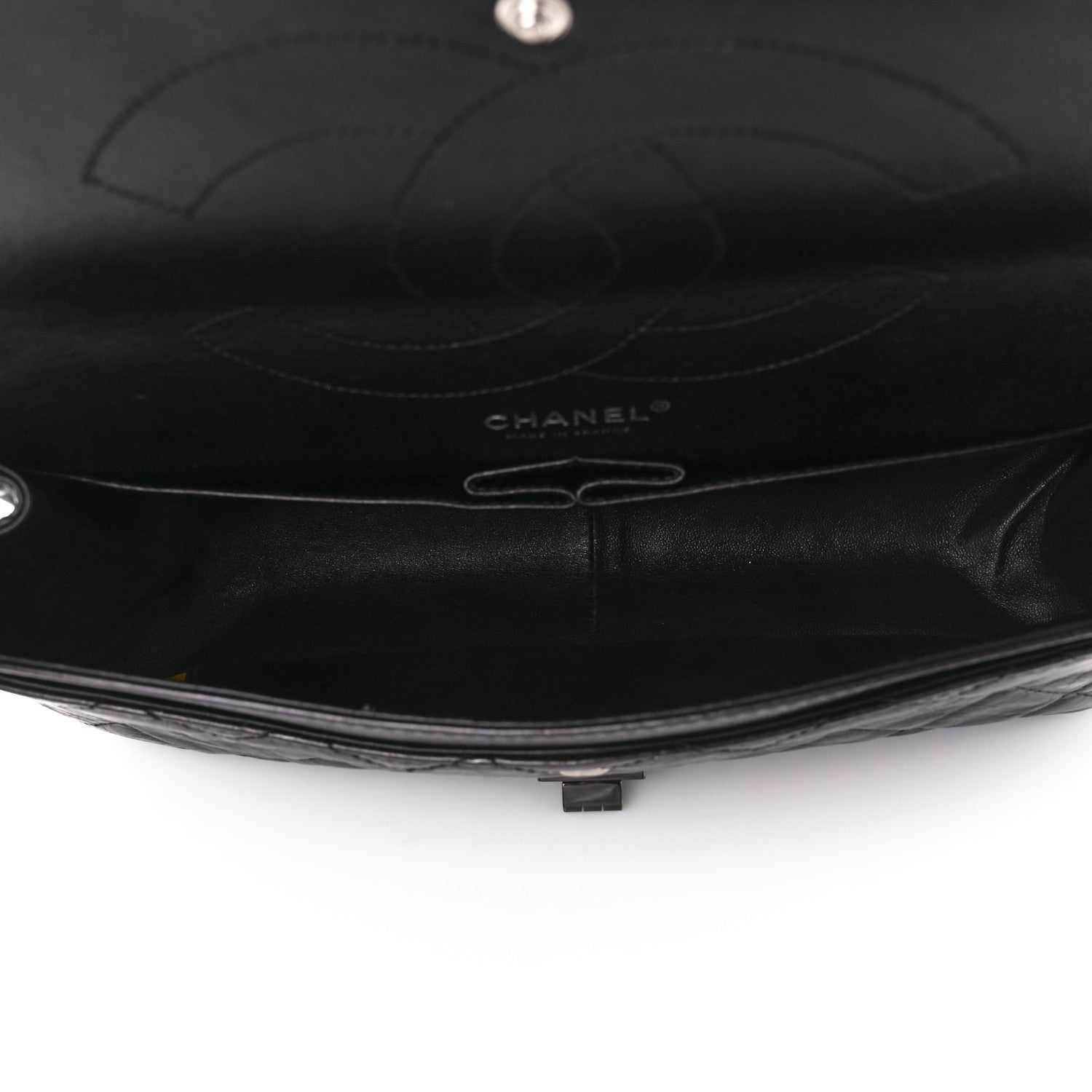 Chanel Metallic Aged Calfskin Quilted 2.55 Reissue 227 Flap So Black 5 of 10