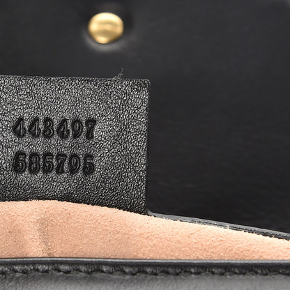 Gucci Calfskin Matelasse Small GG Marmont Shoulder Bag Black 6 of 7