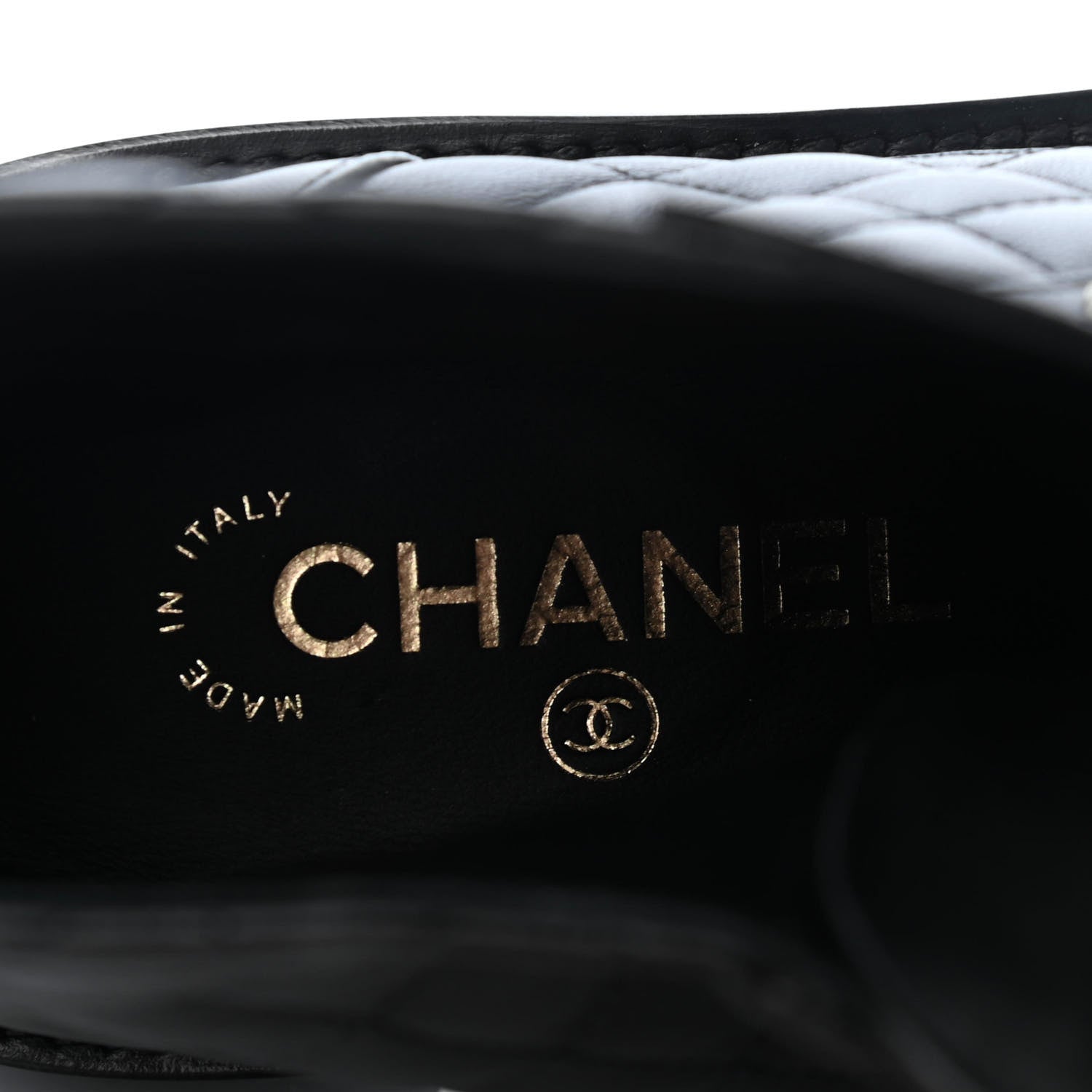 Chanel Shiny Lambskin Quilted Lace Up Combat Boots 38 Black 7 of 11