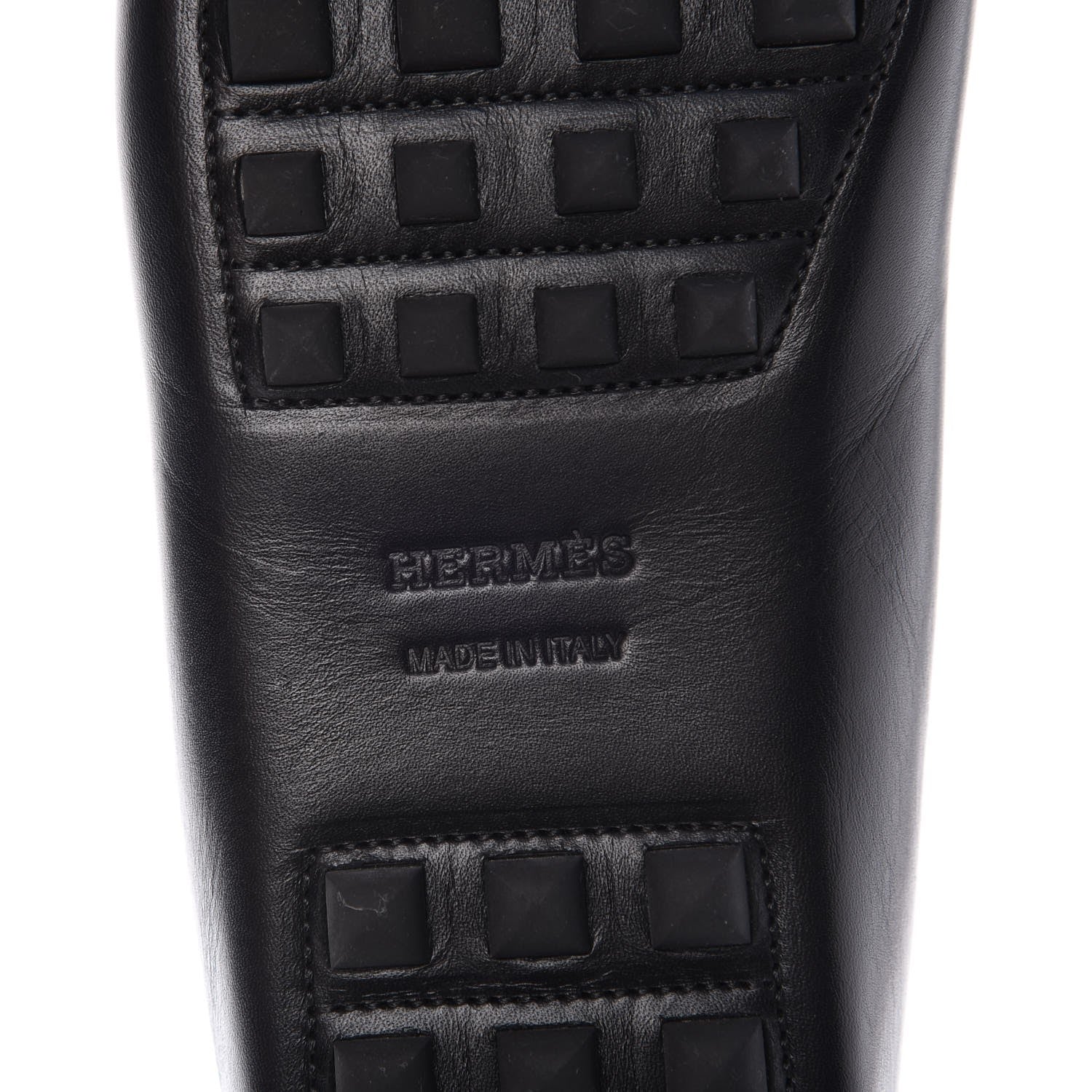 Hermes Supple Calfskin Irving Driving Moccasin Loafers 36.5 Black 6 of 9