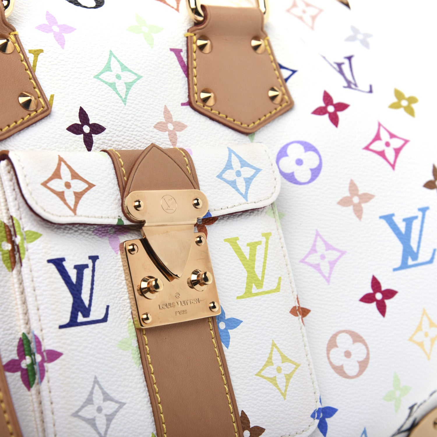 Louis Vuitton Monogram Multicolor Speedy 30 White 14 of 20