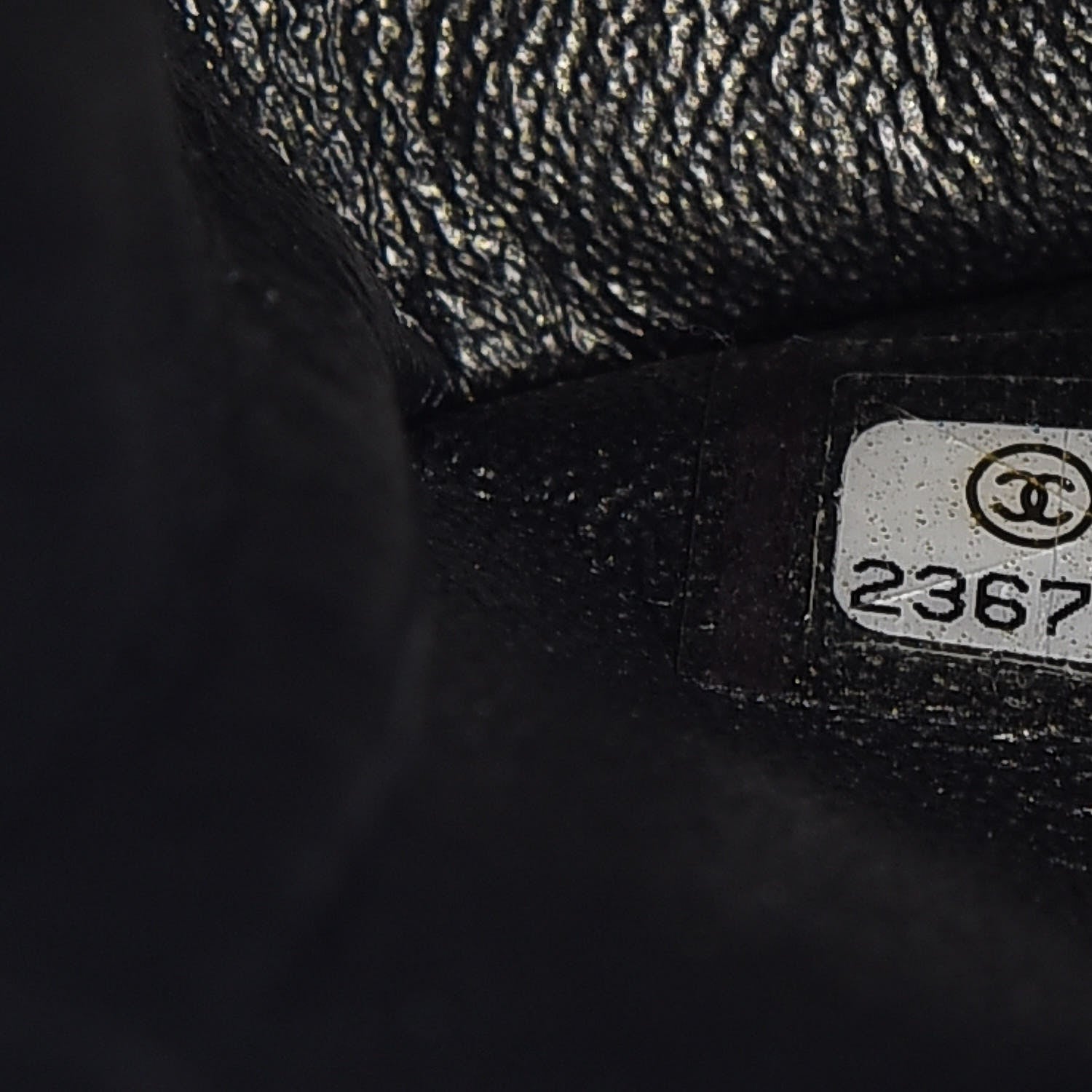 Chanel Metallic Caviar Quilted Medium Double Flap Dark Charcoal 7 of 8