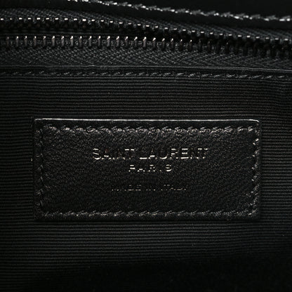 Saint Laurent Crinkled Calfskin Matelasse Monogram Medium Niki Chain Satchel Black 6 of 10