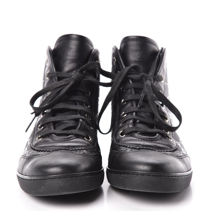 Gucci Imprime Monogram Womens High Top Sneakers 39 Black 2 of 12