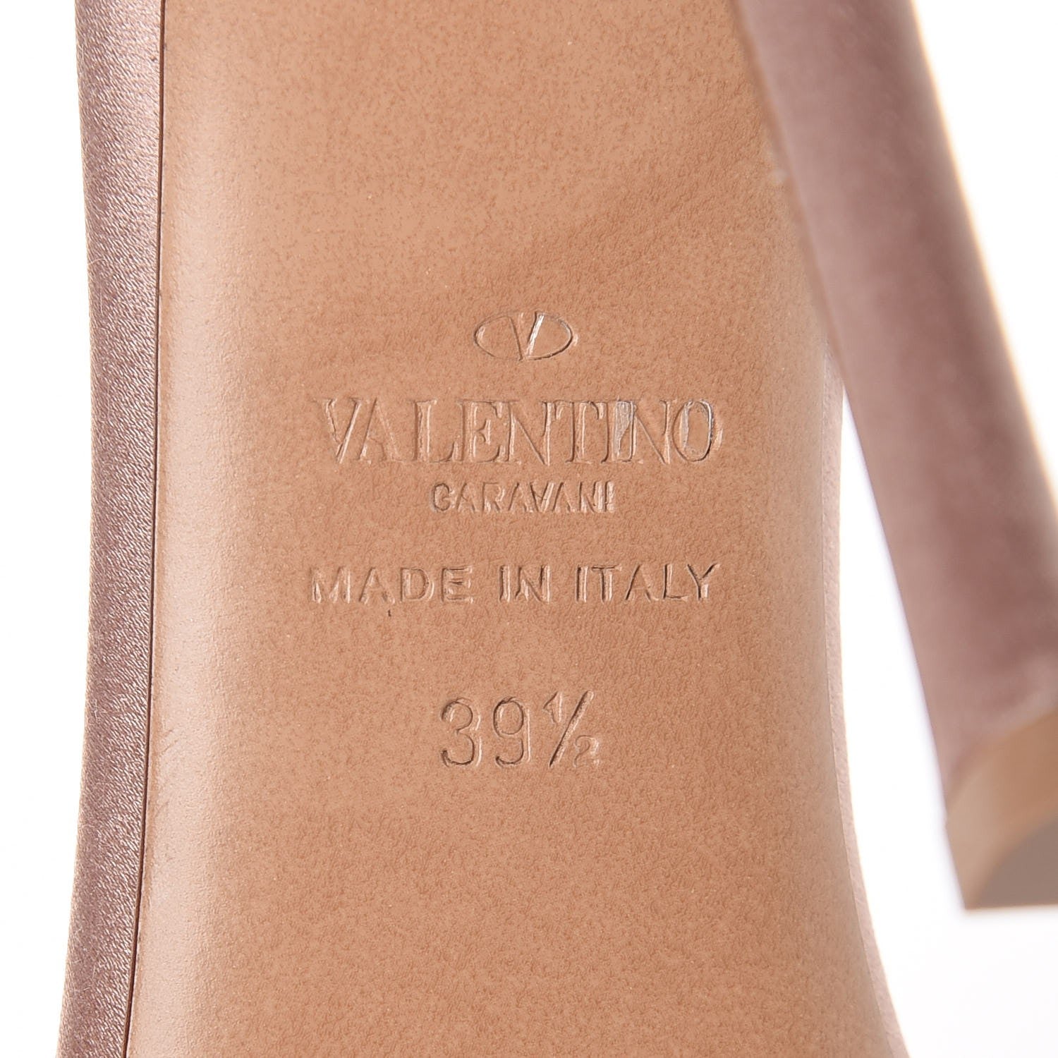 Valentino Garavani Satin Rockstud Glam Ankle Strap 105mm Sandals 39.5 Poudre 6 of 8
