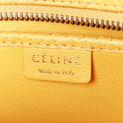 Celine Snakeskin Calfskin Nano Luggage Yellow 6 of 11