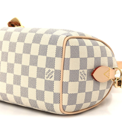 Louis Vuitton Damier Azur Braided Nano Speedy Banana Yellow 9 of 9
