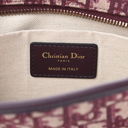 Christian Dior Oblique Diorquake Clutch Burgundy 6 of 9