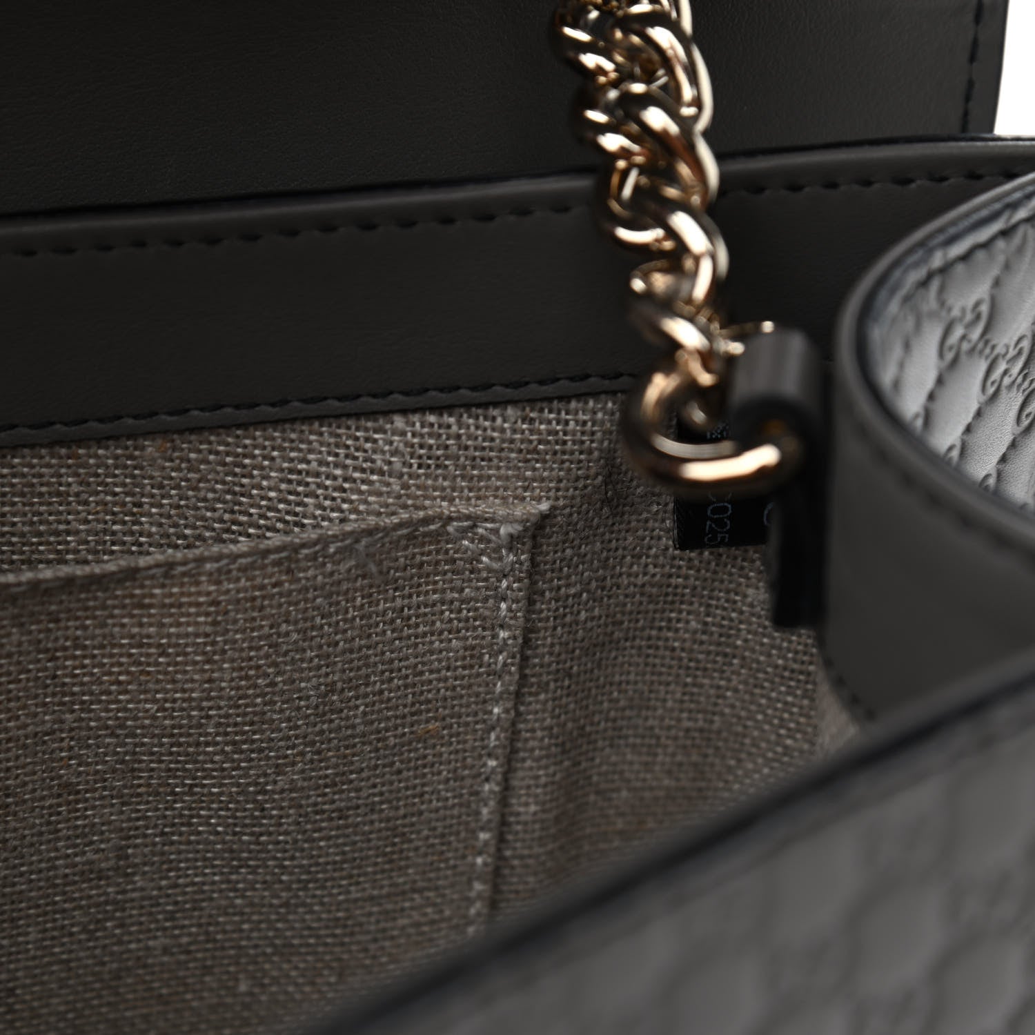 Gucci Soft Microguccissima Medium Emily Chain Shoulder Bag Loess 10 of 12