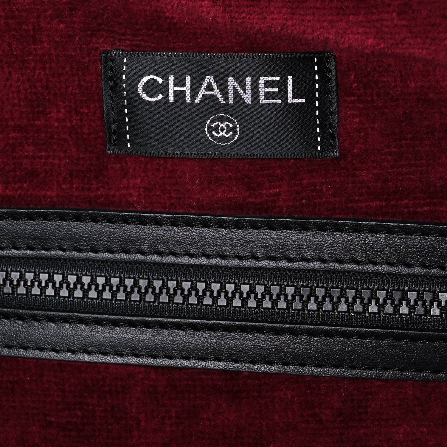 Chanel Terry Cotton CC Tote Black 6 of 14