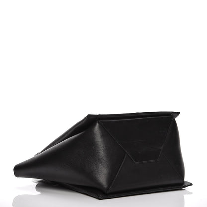 Celine Supple Natural Calfskin Vertical Tri-Fold Bag Black 4 of 13