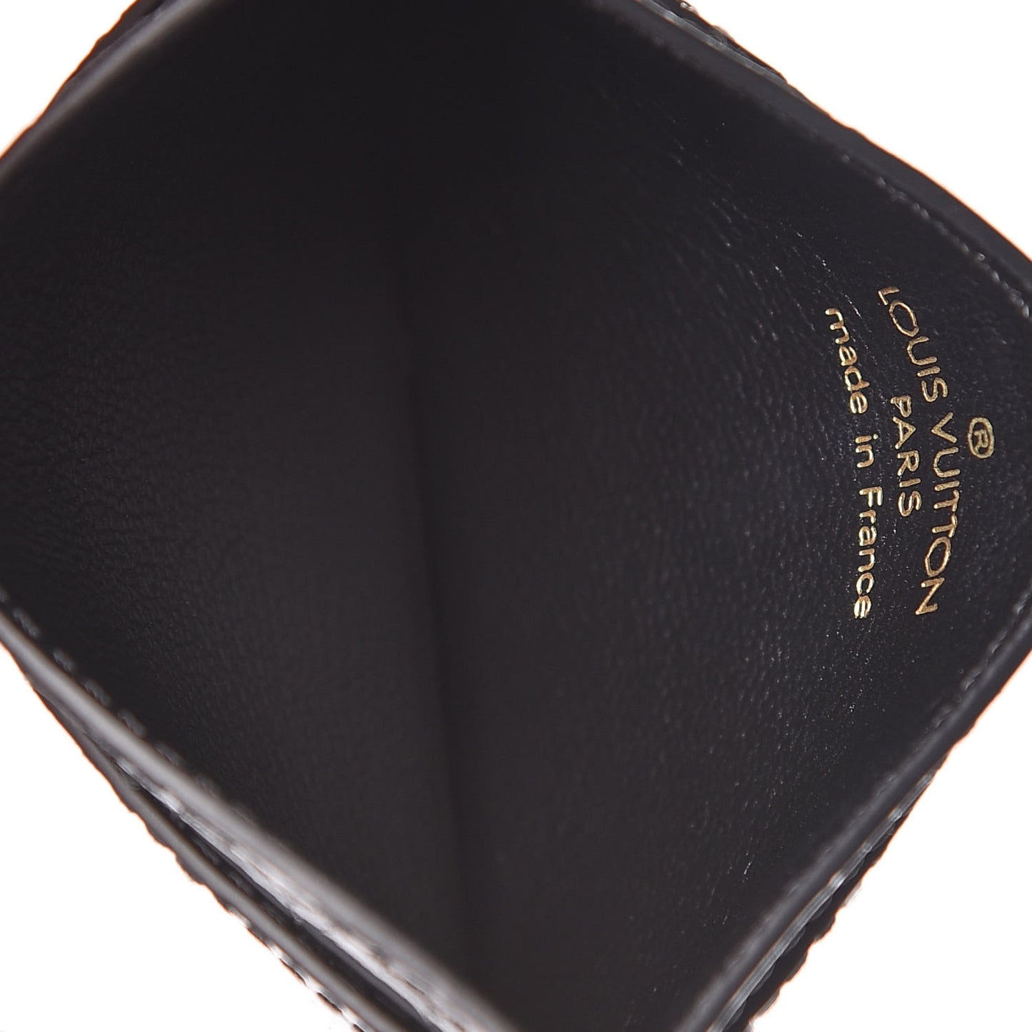Crocodile Double Card Holder Black