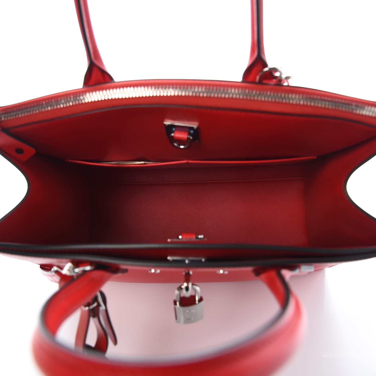 Louis Vuitton Veau Satin City Steamer MM Rubis 6 of 7