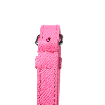 Balenciaga Signature Grained Calfskin Logo XXS Ville Top Handle Bag Acid Pink Black 16 of 16
