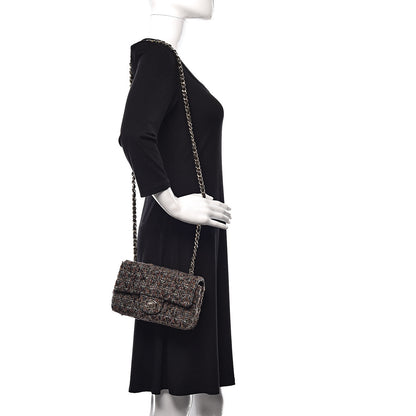 Chanel Tweed Quilted Mini Rectangular Flap Beige 2 of 10