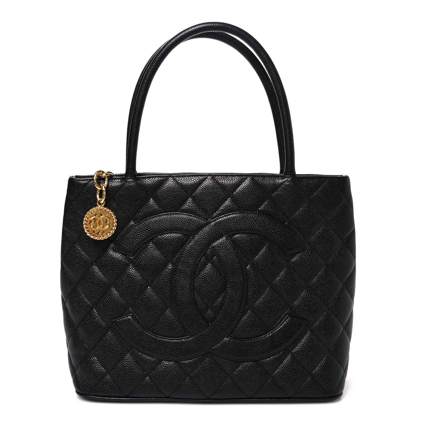 Chanel Caviar Quilted Medallion Tote Black 1 of 9