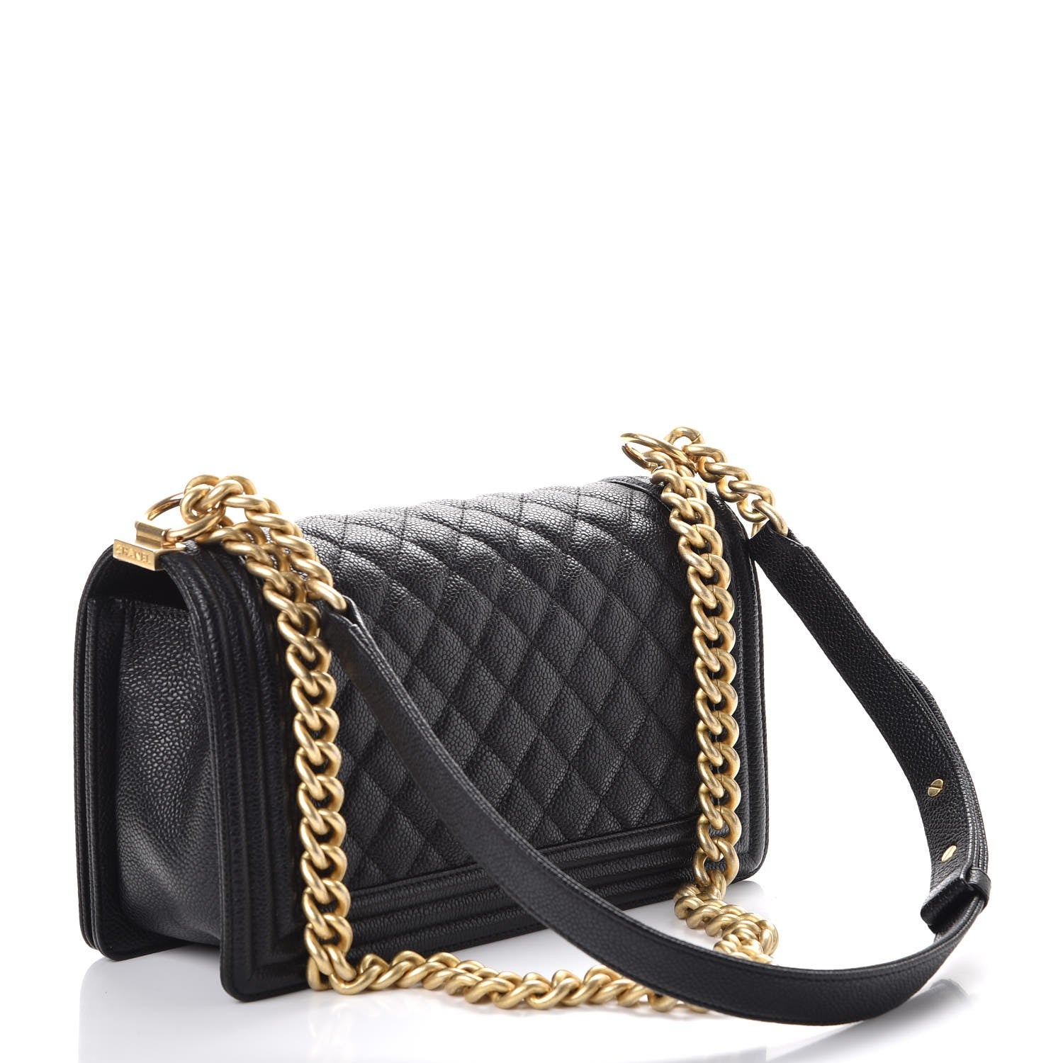 Chanel Caviar Quilted Medium Boy Flap Black 3 of 9