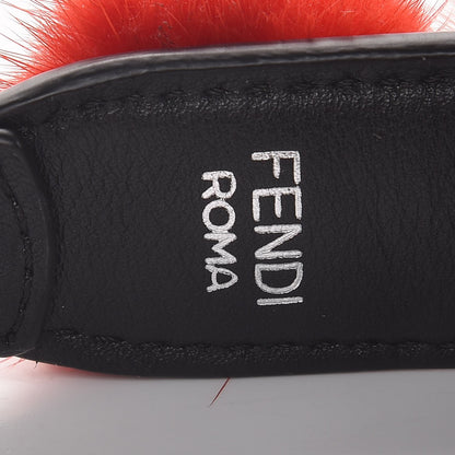 Fendi Mink Fur Pom Pom Mini Strap You Black Multicolor 5 of 5
