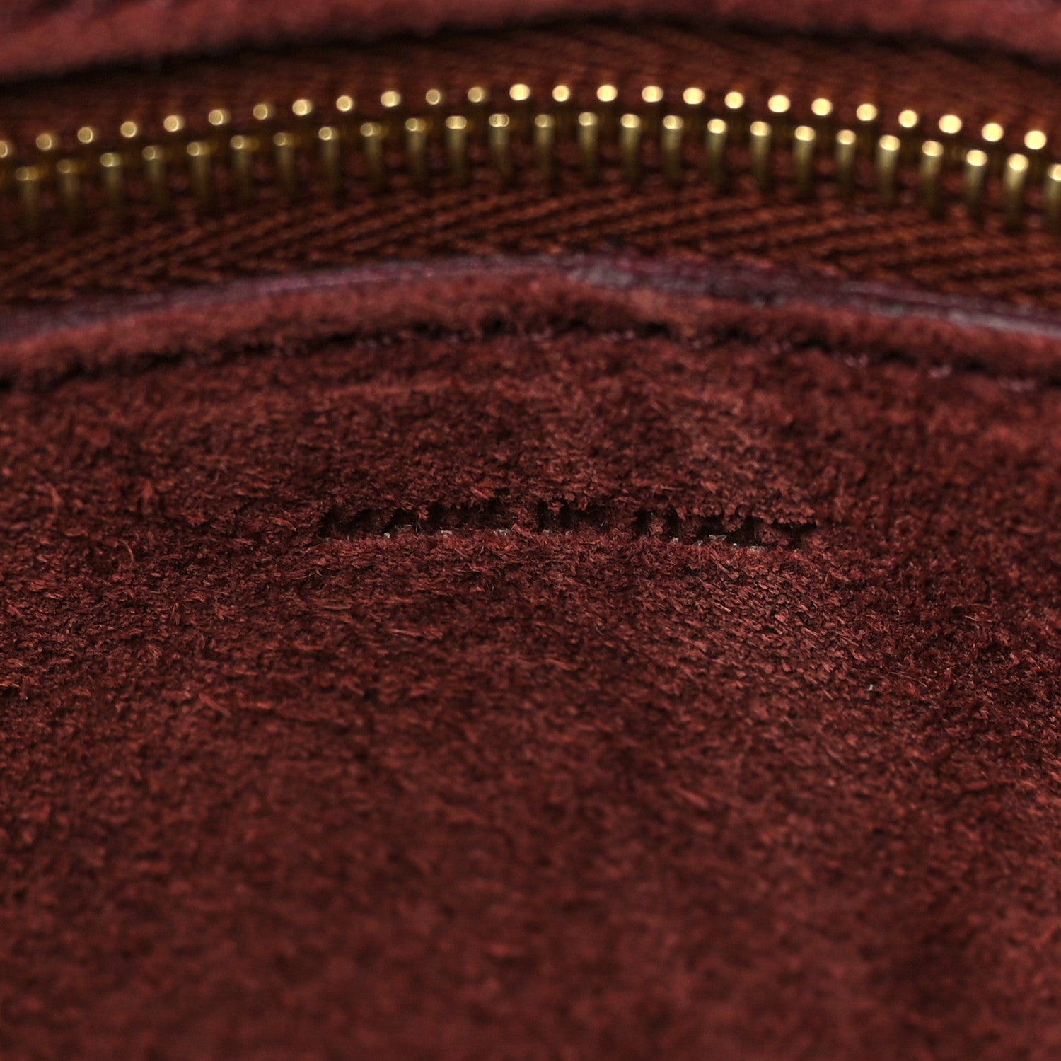 Celine Soft Grained Calfskin Sangle Bucket Bag Burgundy 7 of 9