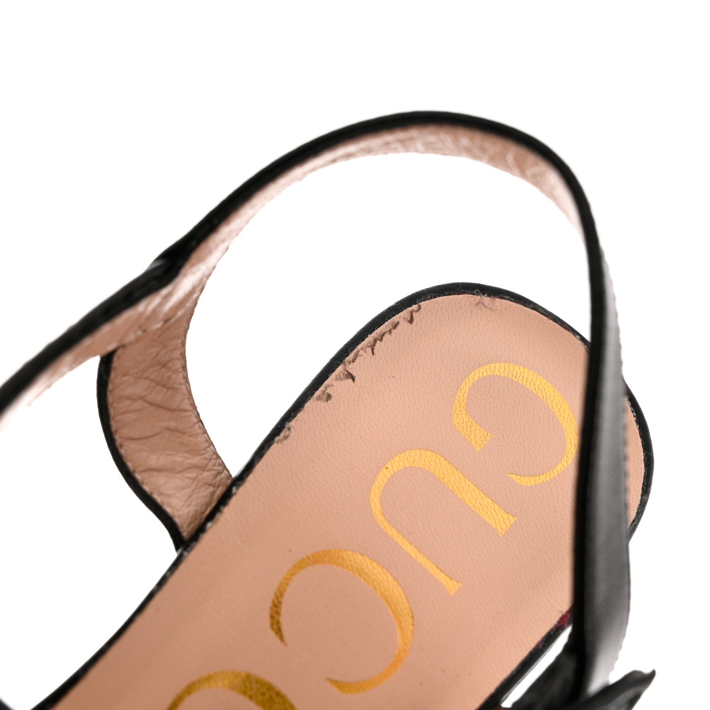Nappa Charlotte Horsebit Block Heel 45mm Sandals 37 Black