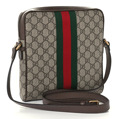 Gucci GG Supreme Monogram Web Small Ophidia Messenger Bag Brown 3 of 12