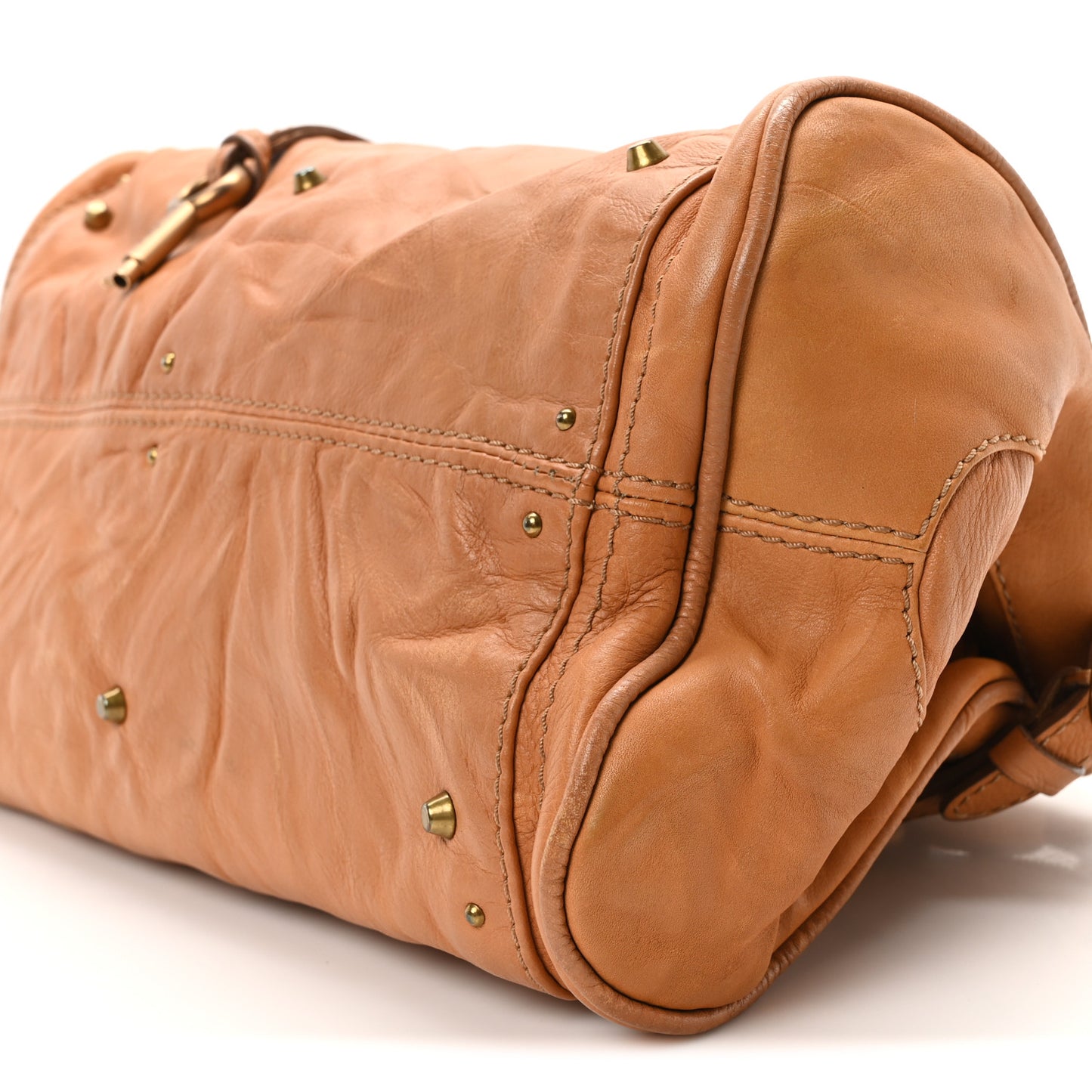 Calfskin Medium Paddington Satchel Tan