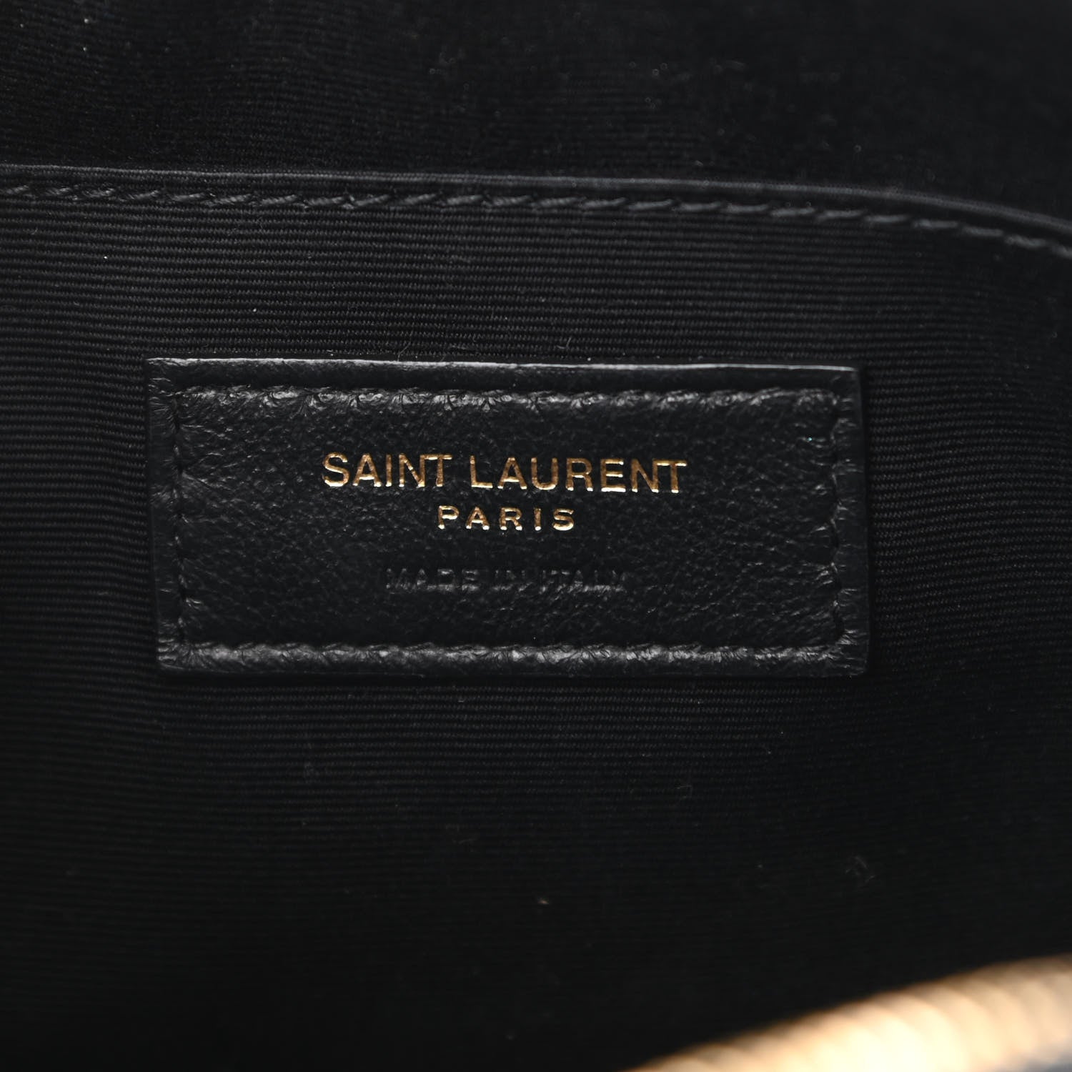 Saint Laurent Raffia Canvas Monogram Lou Camera Bag Beige Black 6 of 9
