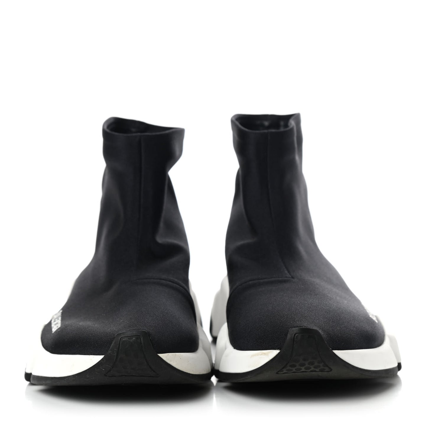 Neoprene Knit Womens Speed Sneakers 35 Black White