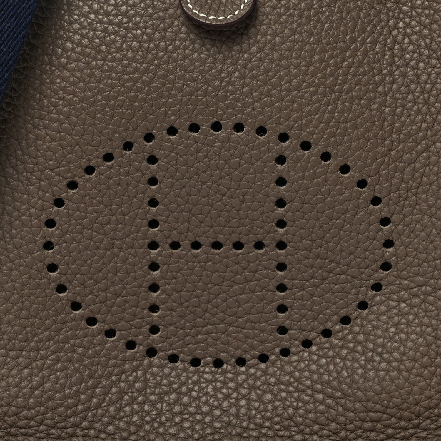 Hermes Taurillon Clemence Amazone Evelyne TPM Etoupe Bleu Indigo 9 of 14