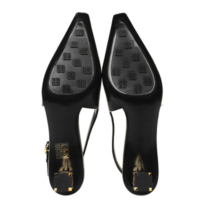 Givenchy Calfskin G Cube 50mm Slingback Pumps 37 Black 5 of 10
