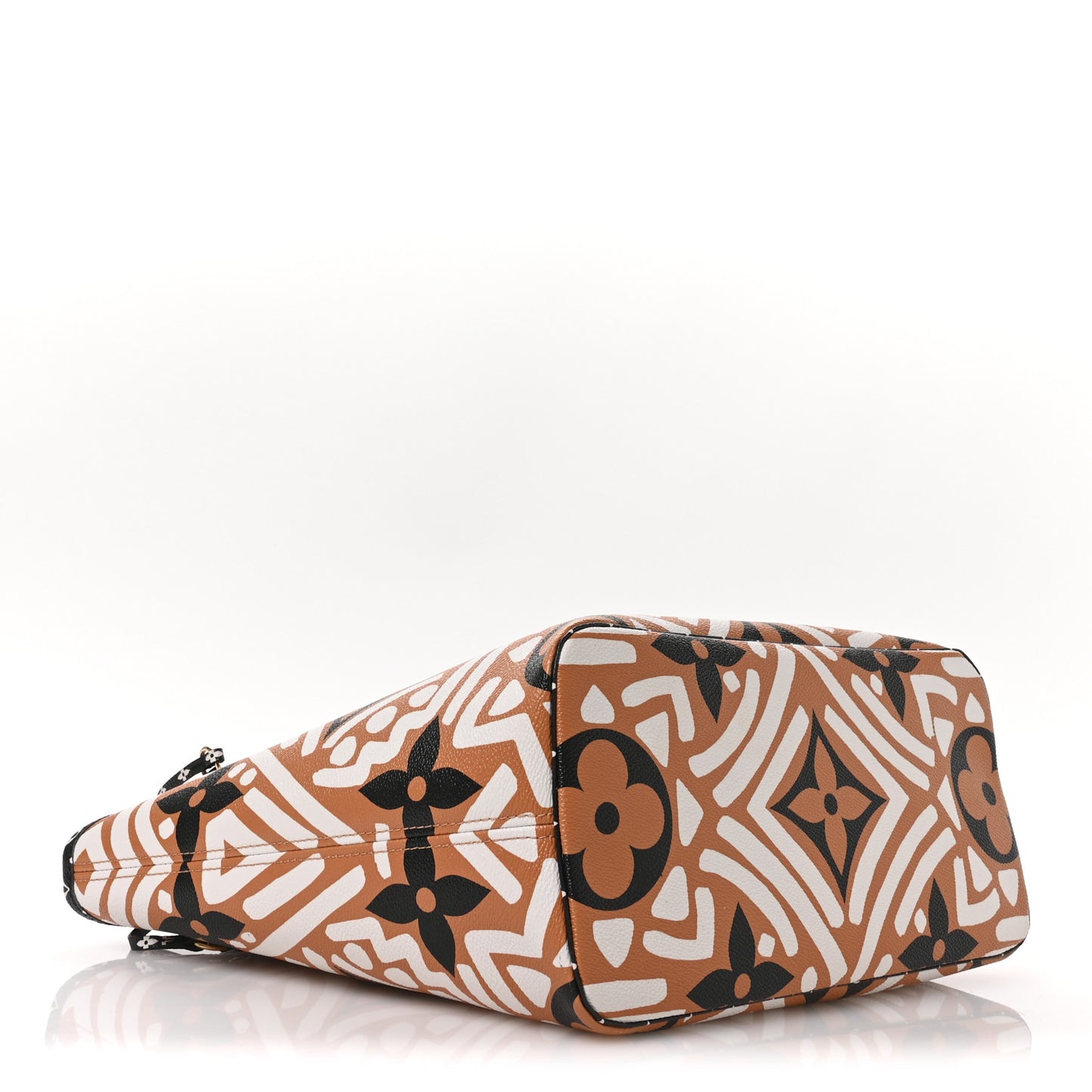 Monogram Giant Crafty Neverfull MM Creme Caramel
