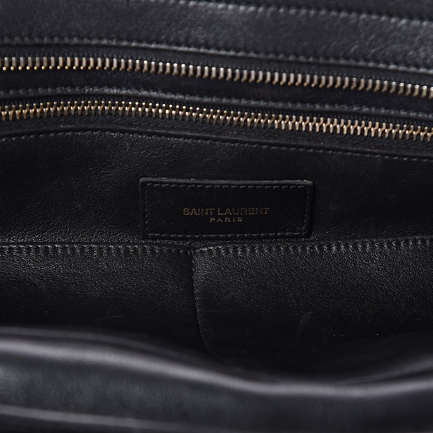 Calfskin Medium Classic Y Cabas Black