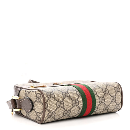 Gucci GG Supreme Monogram Web Mini Ophidia Shoulder Bag Brown 4 of 9
