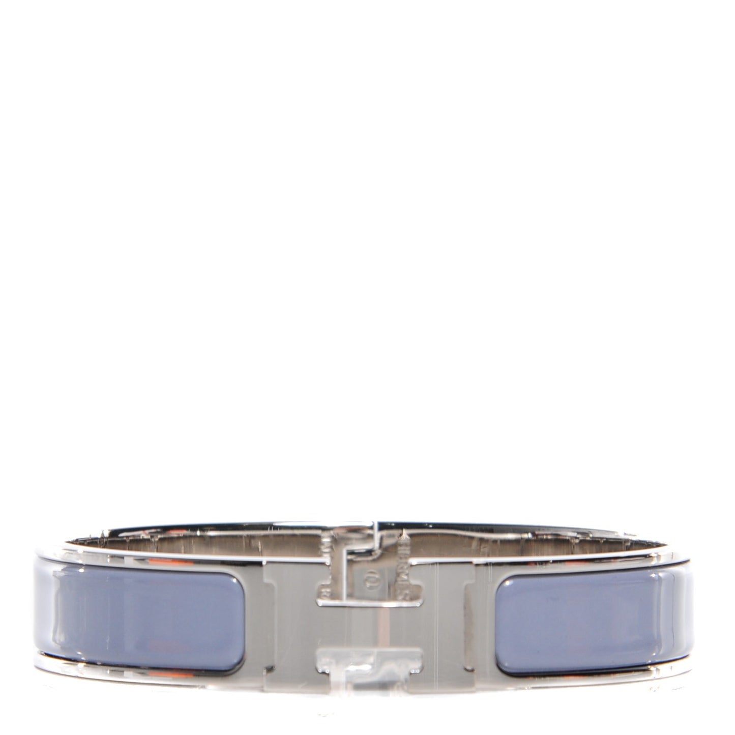Enamel Narrow Clic Clac H Bracelet PM Bleu Lin