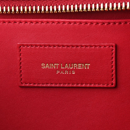 Saint Laurent Calfskin Small Classic Y Cabas Red 6 of 9