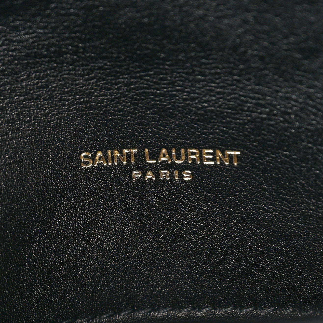SAINT LAURENT Patent Quilted Small Loulou Puffer Monogram Chain Satchel Black