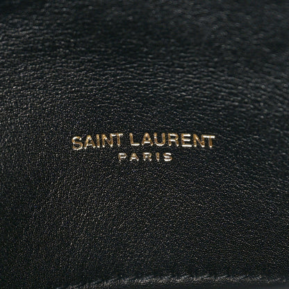 Saint Laurent SAINT LAURENT Patent Quilted Small Loulou Puffer Monogram Chain Satchel Black 7 of 12