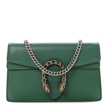 Gucci Dollar Calfskin Crystal Super Mini Dionysus Shoulder Bag Emerald 1 of 9
