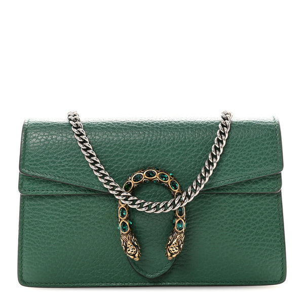 Gucci Dollar Calfskin Crystal Super Mini Dionysus Shoulder Bag