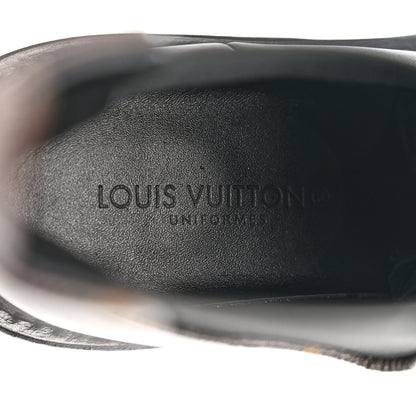 Louis Vuitton Calfskin Monogram Beaubourg Ankle Boots 38 Black 9 of 9