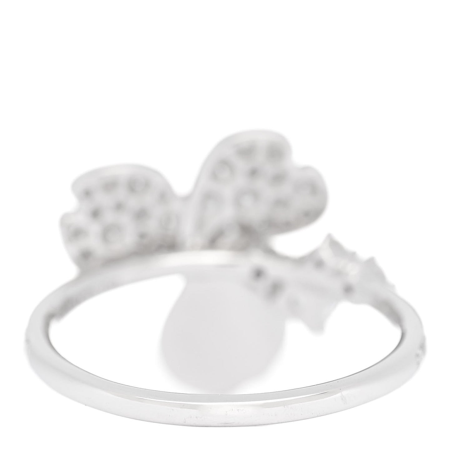 Platinum Diamond Paper Flowers Mixed Cluster Ring 53 6.5