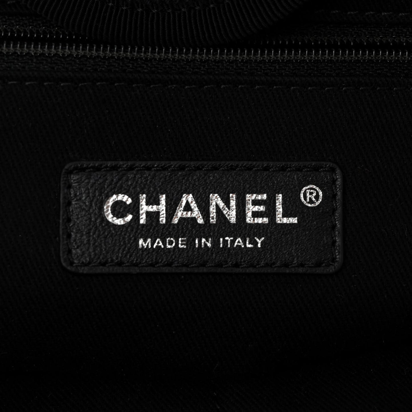 Canvas Pearl Medium Deauville Tote Black