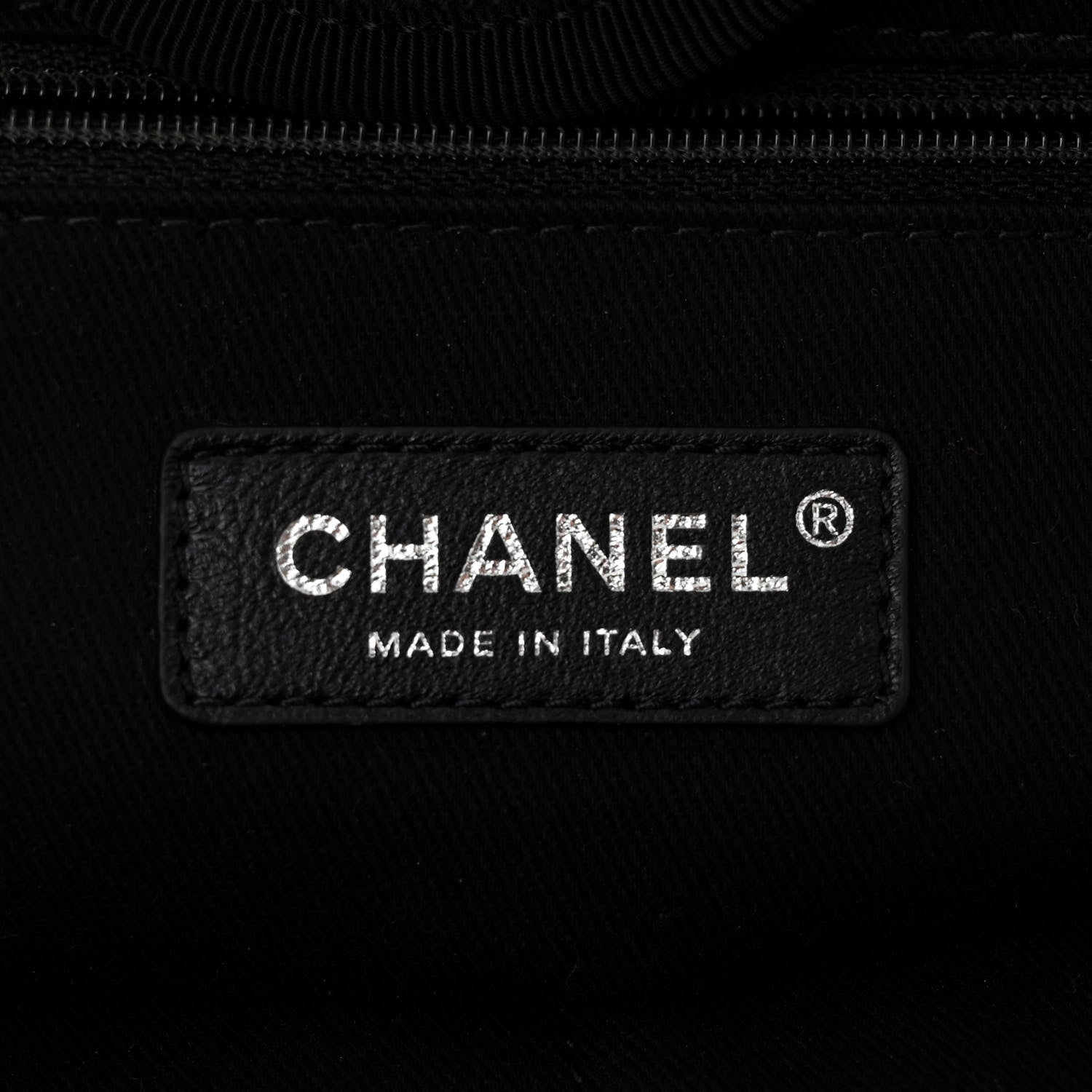 Chanel Canvas Pearl Medium Deauville Tote Black 6 of 10