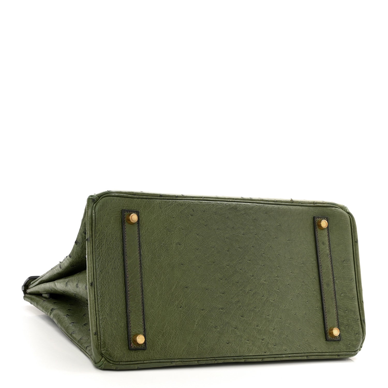 Hermes Ostrich Birkin 35 Vert Olive 4 of 23