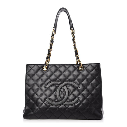 Chanel Caviar Quilted Grand Shopping Tote GST Black 1 of 9