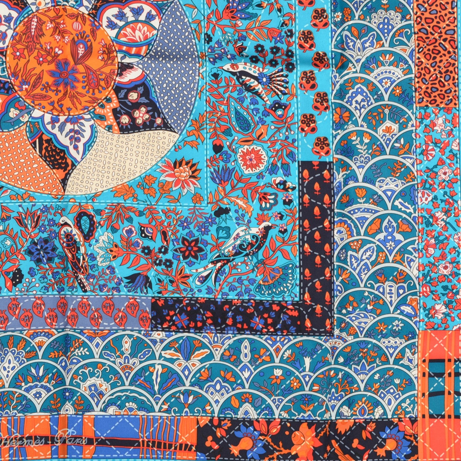 Hermes Silk Pique Fleuri de Provence Scarf 90 5 of 8