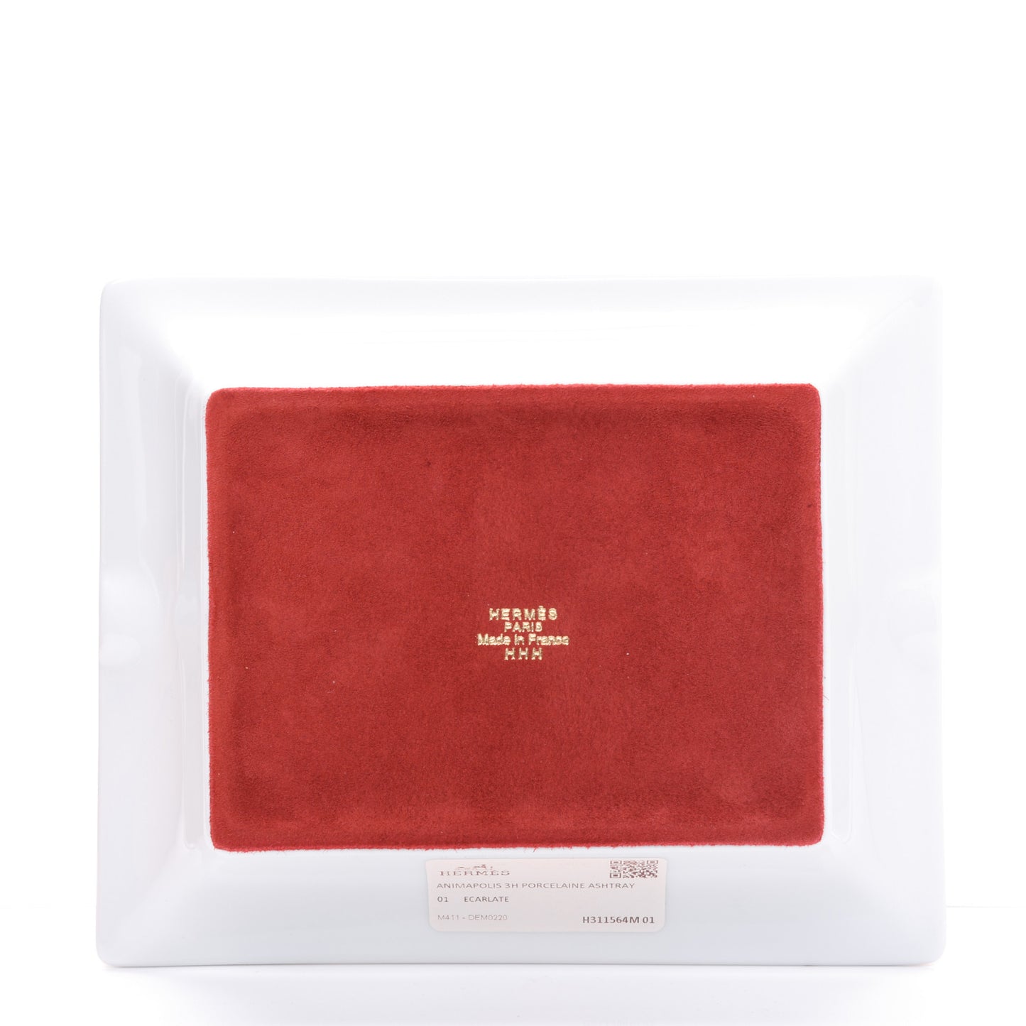 Porcelain Animapolis 3H Ashtray Ecarlate